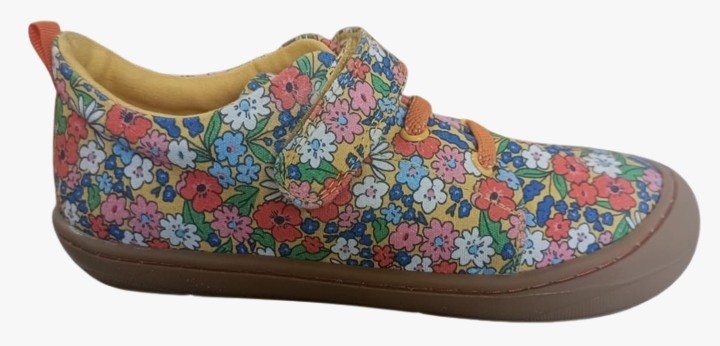 Floral Print Canvas Velcro Sneaker